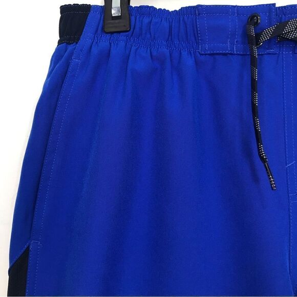 Nike Cobalt Blue Black Swim Trunks - Picture 2 of 16